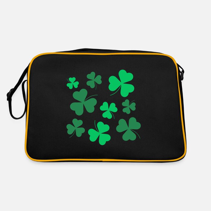 Shamrock, Clover, Irish, Spring, St Patrick's Day Retro Bag