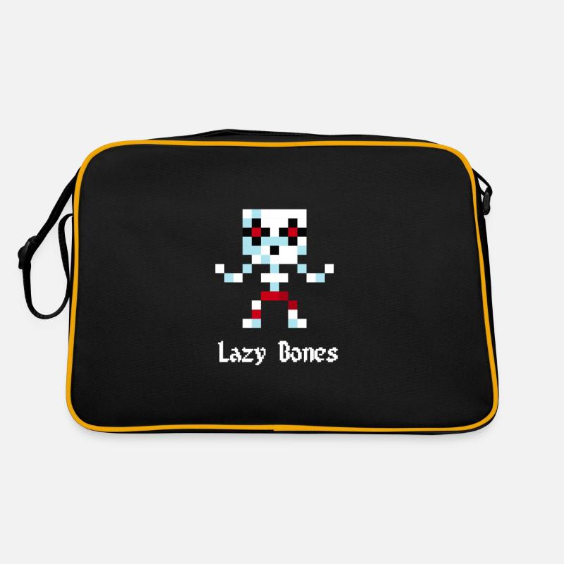 8-Bit Skelett (Lazy Bones) Retro Tasche