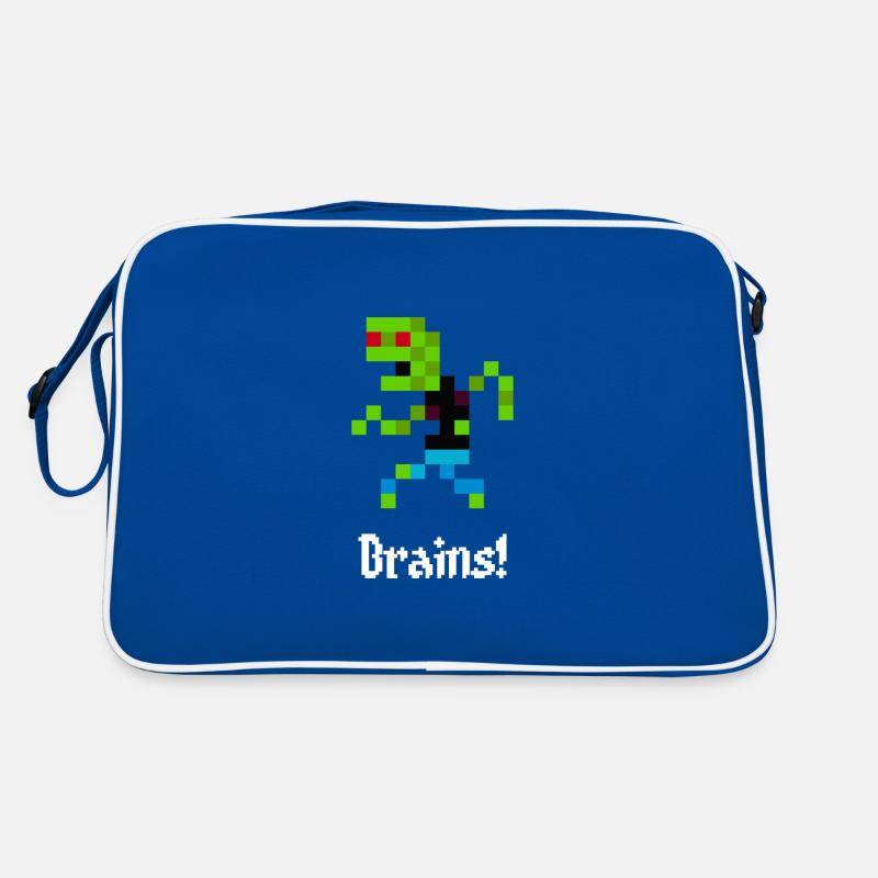 8-Bit Zombie (Brains!) Retro Tasche