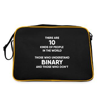 Programmer - Binary system - Retro Bag - black/gold - Back