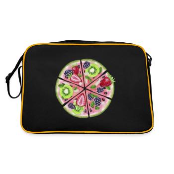 Pastèque Kiwi Fraise - Sac Retro - noir/or - Dos