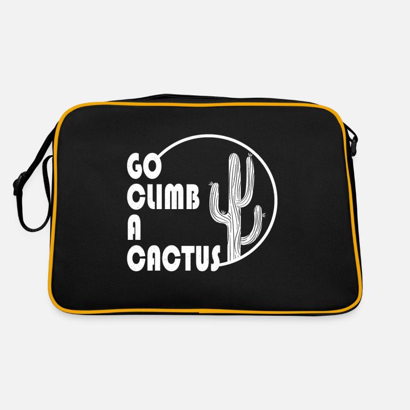 Lustige Witzige Sprüche Kaktus Retro Tasche