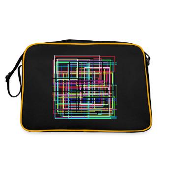modern art - Retro Bag - black/gold - Back
