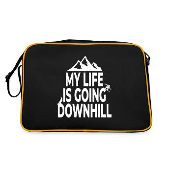 Snowboarding Snowboarding Snowboarding Snowboarder - Retro Bag - black/gold - Back