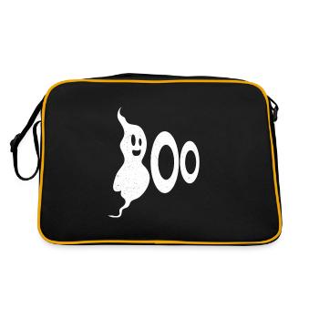 Halloween boo ghost - Sac Retro - noir/or - Dos