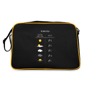 Photographe prenant des photos - Sac Retro - noir/or - Dos