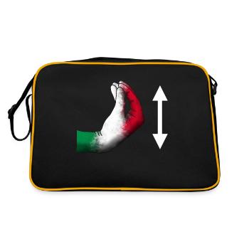 Instructions Italian hand - Retro Bag - black/gold - Back