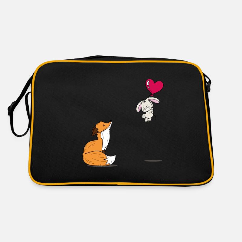 Conception mignonne de renard et de lapin Sac Retro