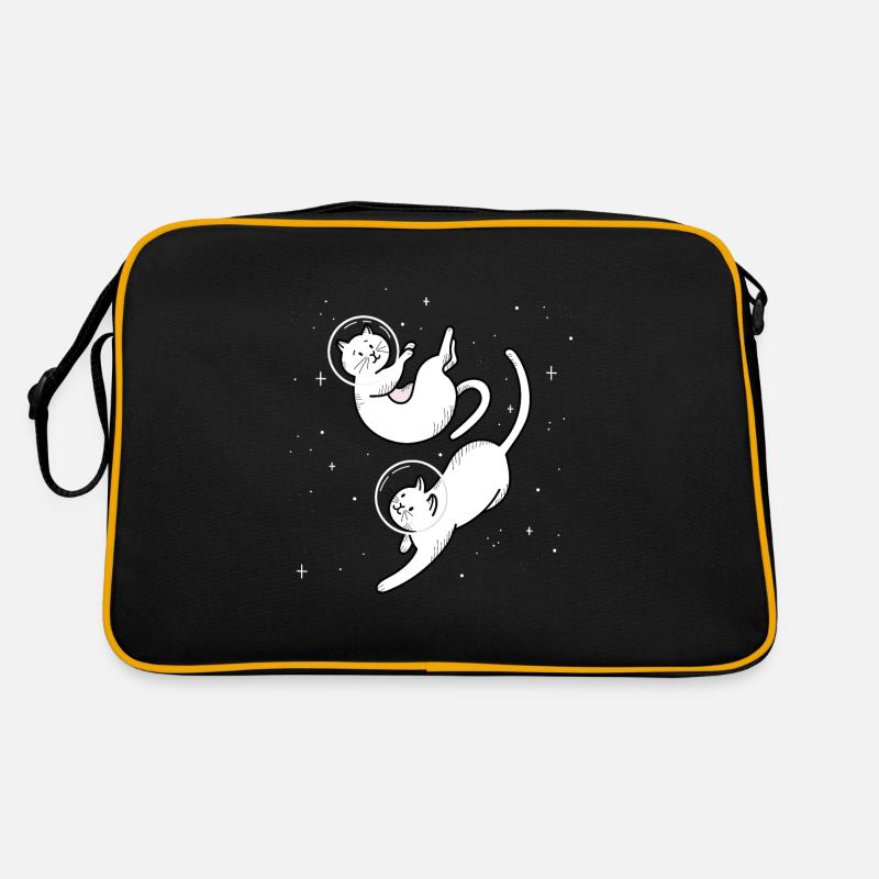 Space Katzen Design Retro Tasche