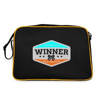 Faire de la moto - Sac Retro - noir/or - Dos