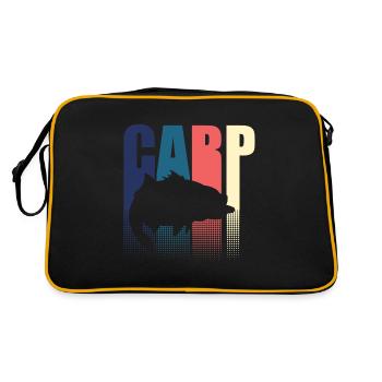 Retro Carp Carp Angler Fisherman - Retro Bag - black/gold - Back