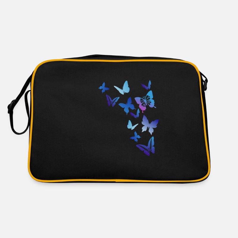 Schmetterlinge Retro Tasche