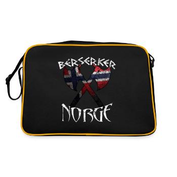 Berserker Norge Norvège - Sac Retro - noir/or - Dos