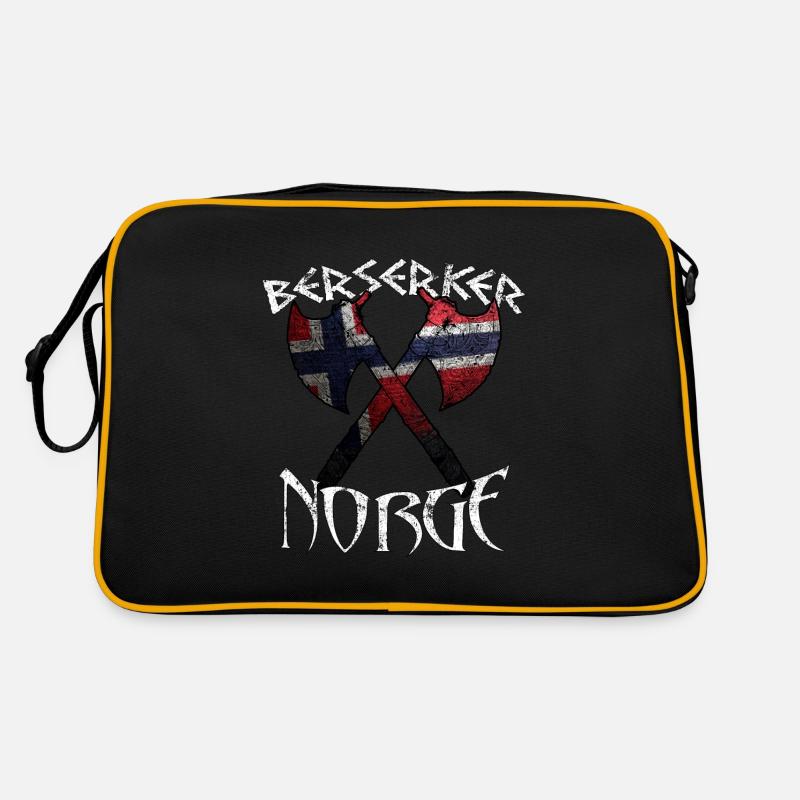 Berserker Norge Norwegen Retro Tasche