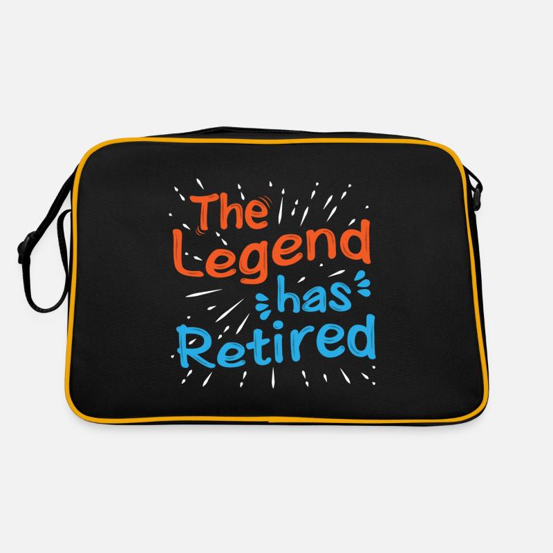 Ruhestand Legende - Retro Tasche - Schwarz/Gold