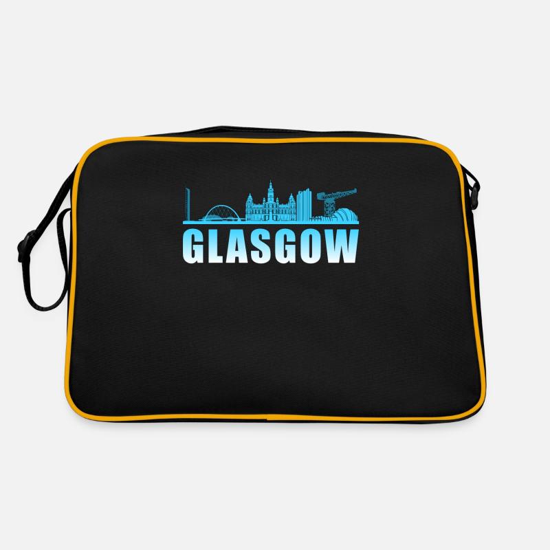 Glasgow Angleterre UK Vacances Cadeau Sort Cool Sac Retro