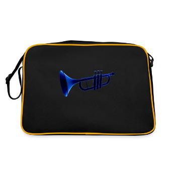 TROMPETTE - Sac Retro - noir/or - Dos