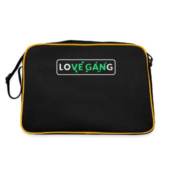 Vegan Vegan Vegan Vegan Vegan Veggie cadeau - Sac Retro - noir/or - Dos