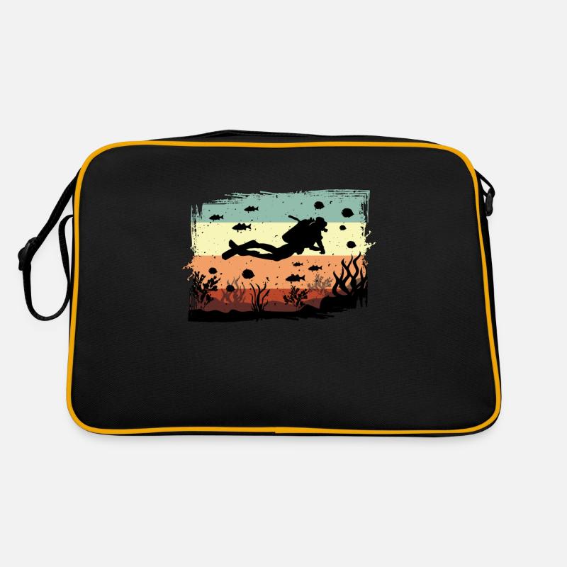 Diving Divers Scuba Sea Water Gift Idea Retro Bag