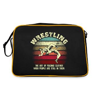 Le catch de funny et le catch freestyle wrestling - Sac Retro - noir/or - Dos
