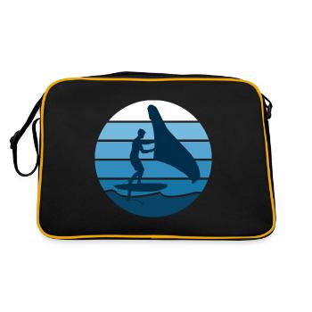 Hydrofoil Wingfoil Retro Foil Wing Wingfoiling Kit - Retro Tasche - Schwarz/Gold - Hinten