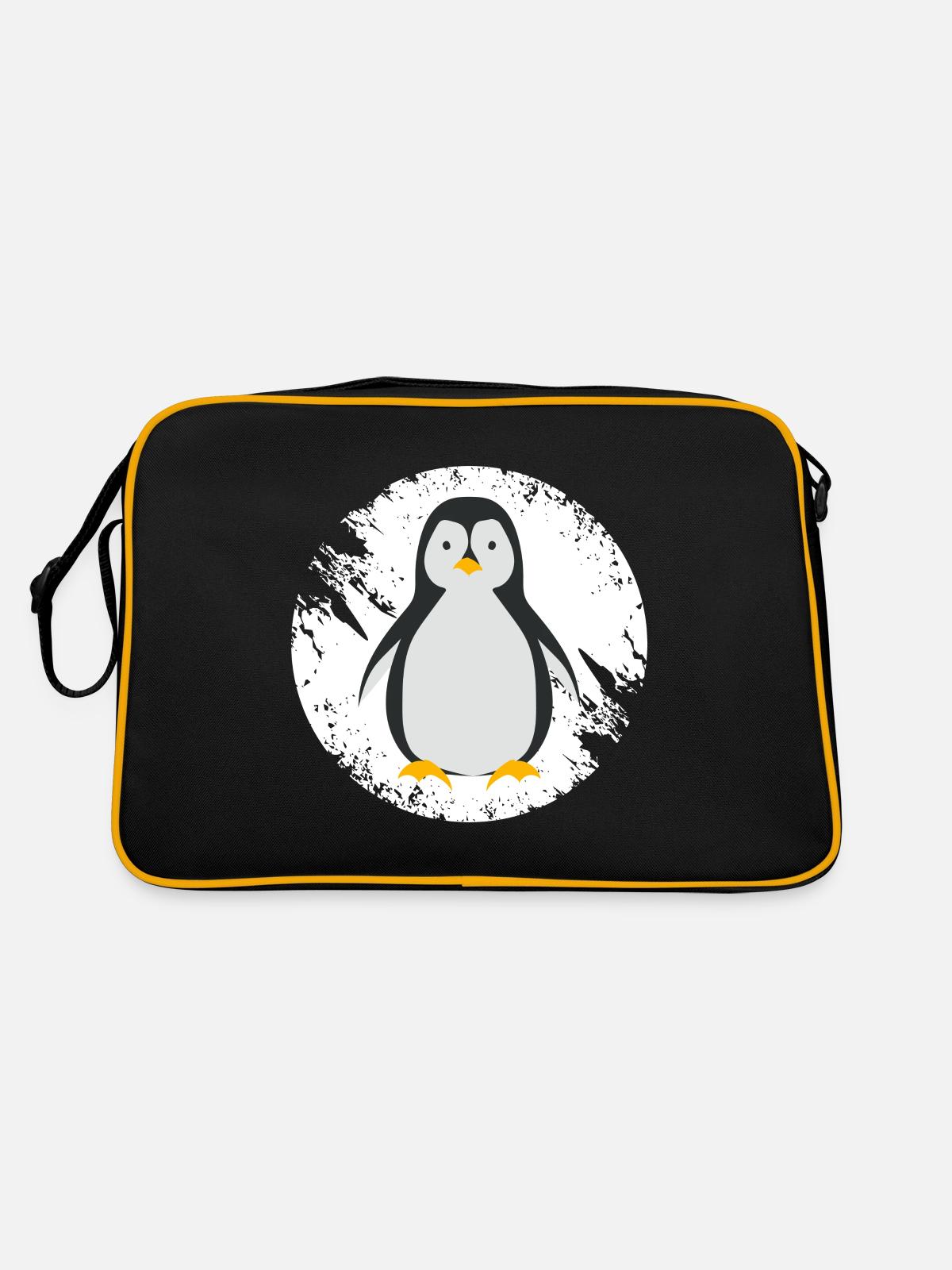 Pingouin - Sac Retro - noir/or - Dos