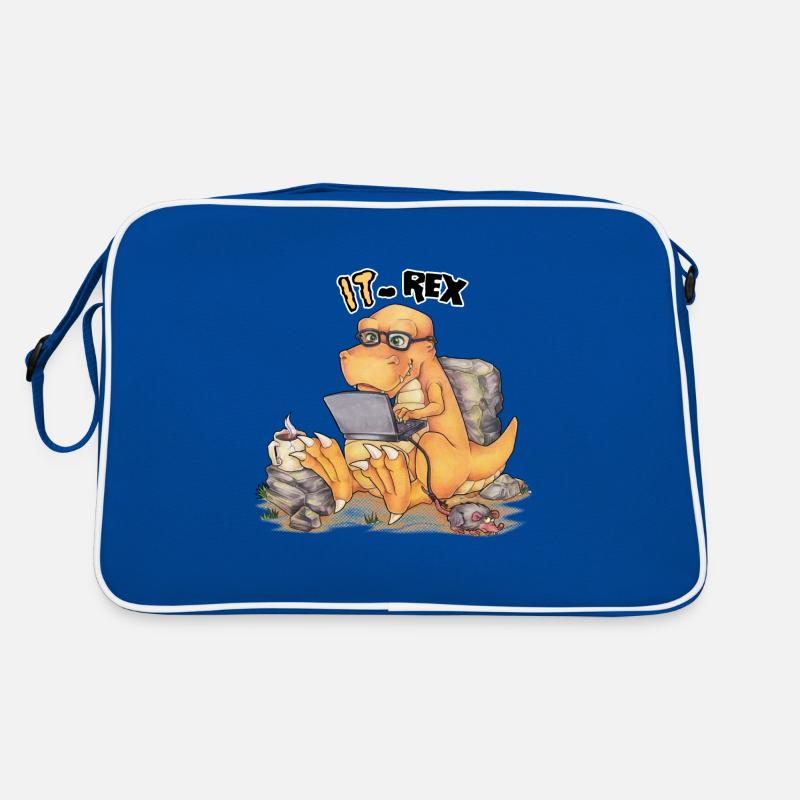 IT Rex- Lustiger Dinosaurier mit Computer Retro Tasche