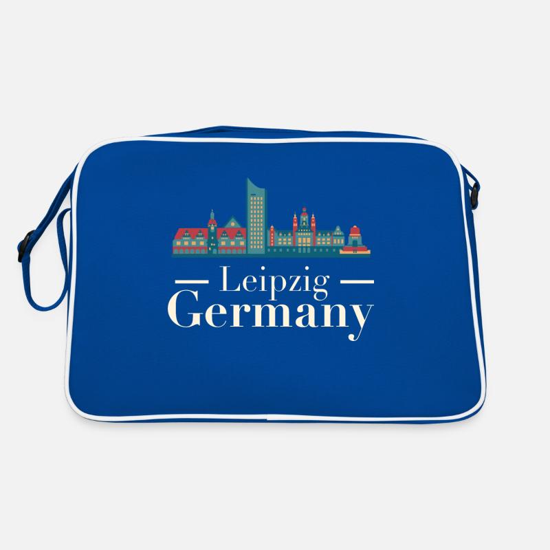 Leipzig Skyline Retro Tasche