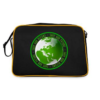Journée de l’environnement Protection de l’environnement Protection de la nature - Sac Retro - noir/or - Dos