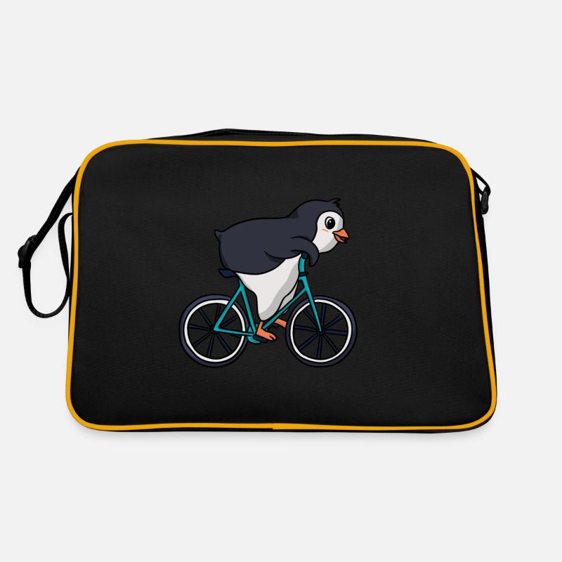 Fahrrad Pinguin Retro Tasche