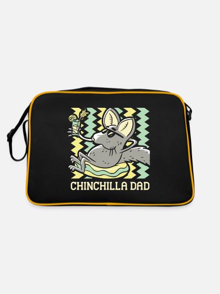 Chinchilla Papa - Sac Retro - noir/or - Dos