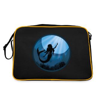 Sirène sous l’eau - Sac Retro - noir/or - Dos