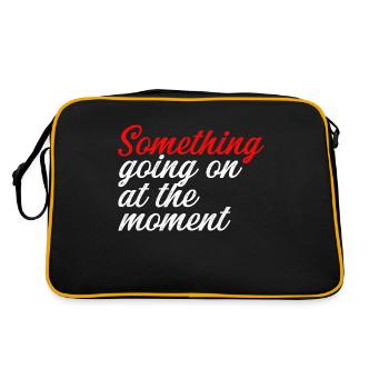 Quelque chose se passe en ce moment - Sac Retro - noir/or - Dos