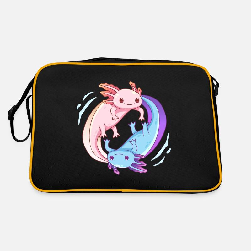 Conception d’anime axolotl yin yang pour les fans d’axolotl Sac Retro