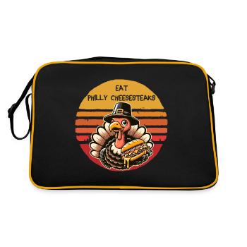 Eat Philly Cheesesteaks Thanksgiving Turkey - Retro Bag - black/gold - Back