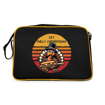 Eat Philly Cheesesteaks Thanksgiving Turkey - Retro Bag - black/gold - Back