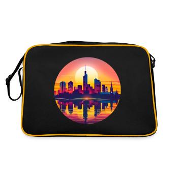 Hanover Skyline - Retro Bag - black/gold - Back