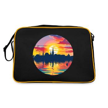Ligne d’horizon de Constance - Sac Retro - noir/or - Dos