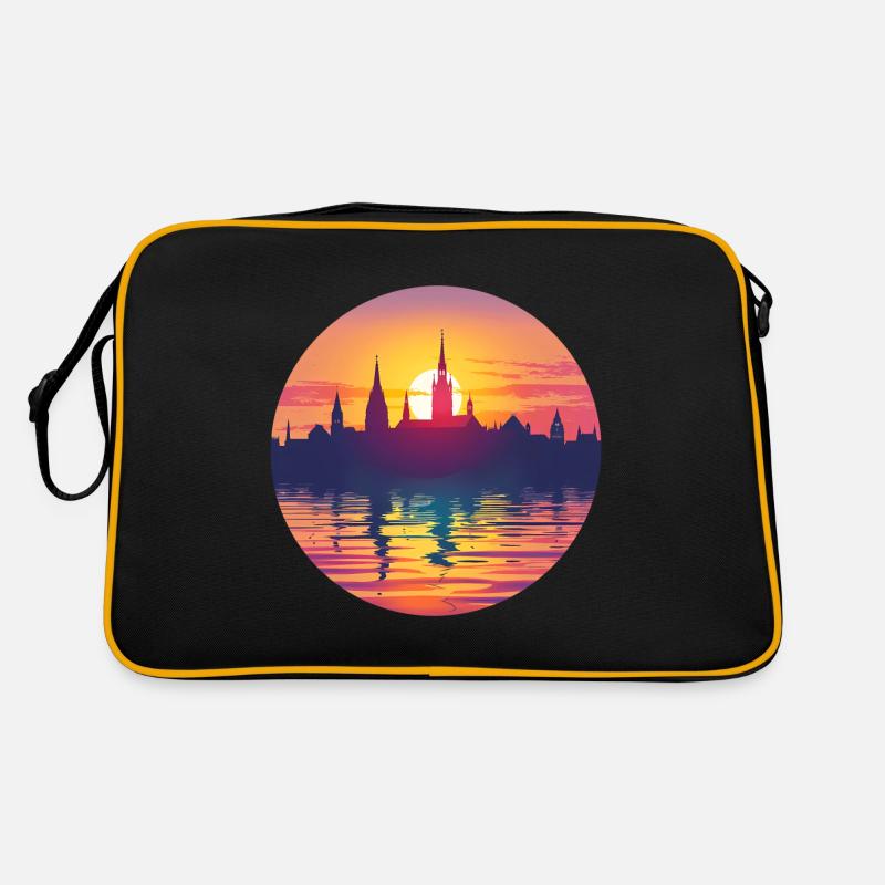 Neuss Skyline Retro Tasche