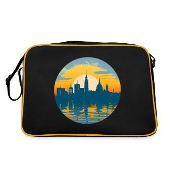 Potsdam Skyline - Retro Bag - black/gold - Back