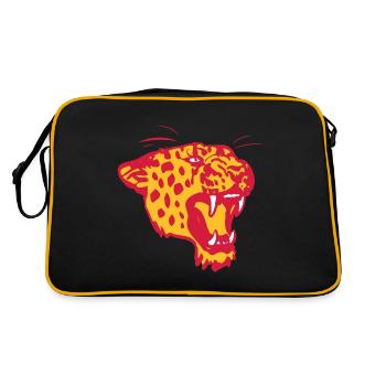 Roaring Leopard by Cheerful Madness!! - Retro Bag - black/gold - Back