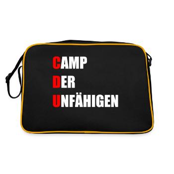 CDU Camp of the Incompetent Lustig - Retro Bag - black/gold - Back