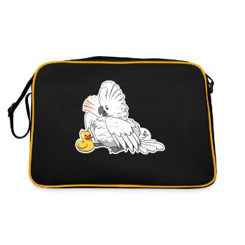 Umbrella Cockatoo - Retro Bag - black/gold - Back