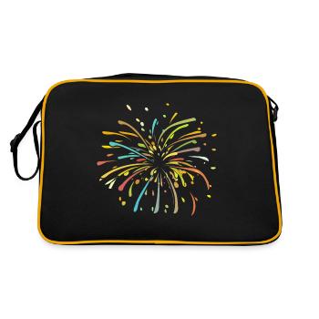 feux d'artifice - Sac Retro - noir/or - Dos