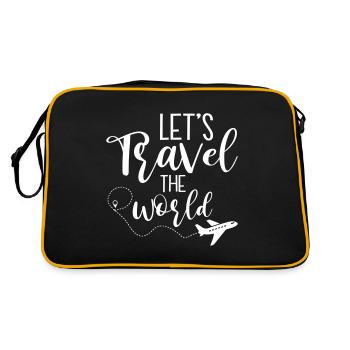 Permet de parcourir le monde - Sac Retro - noir/or - Dos
