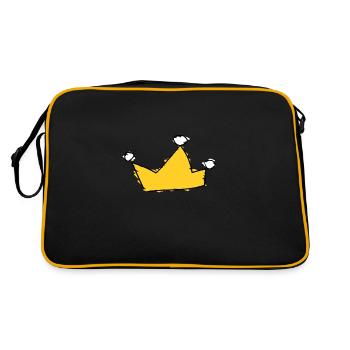 Crown - Retro Bag - black/gold - Back