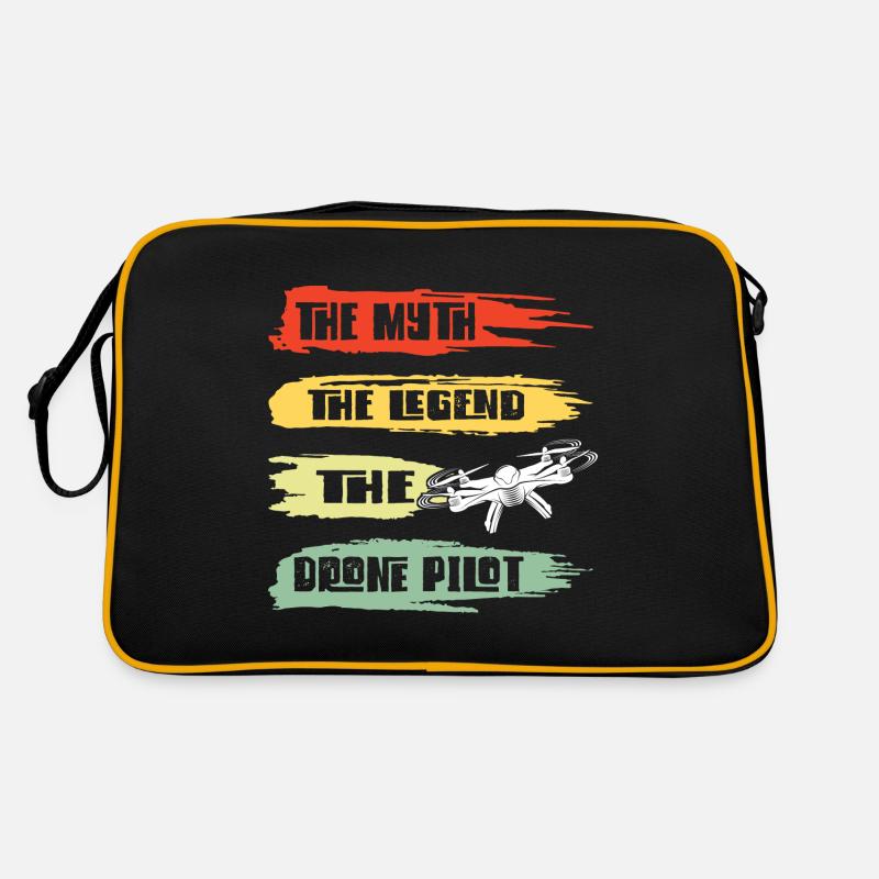 Drohne Drohnen Pilot Geschenk Retro Tasche