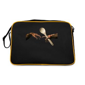 Michelangelo wooden spoon - Retro Bag - black/gold - Back