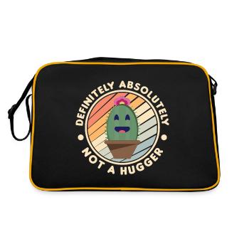 Not a Hugger câlin anti-introvertissement - Sac Retro - noir/or - Dos