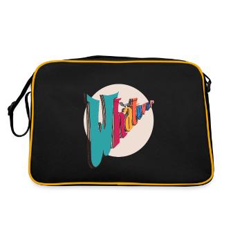 Whatever - Retro Bag - black/gold - Back